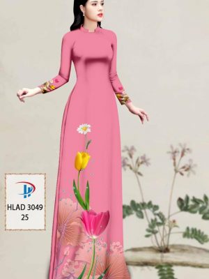 Vải Áo Dài Hoa Tulip AD HLAD3049 29